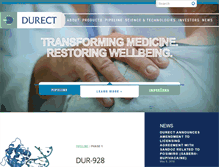 Tablet Screenshot of durect.com